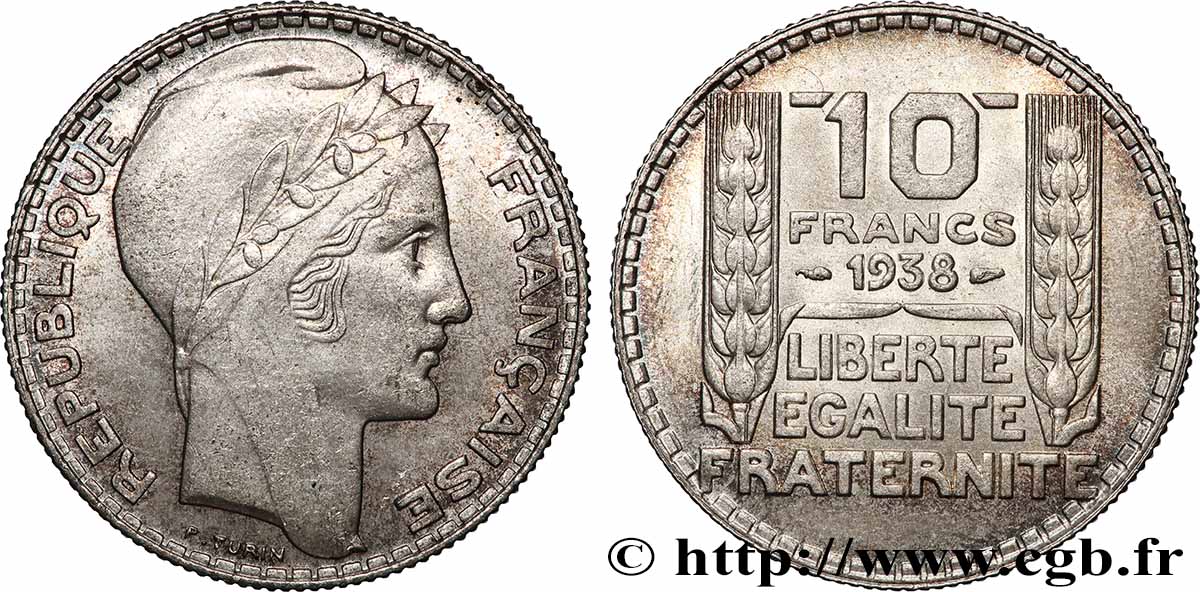 10 francs Turin 1938 F.360/9 VZ62