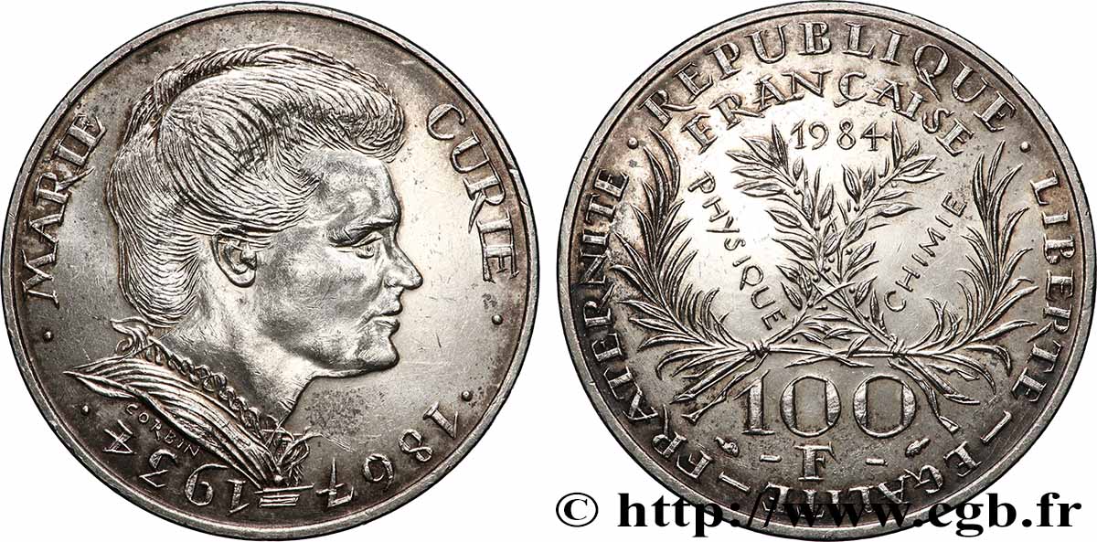 100 francs Marie Curie 1984 F.452/2 SPL