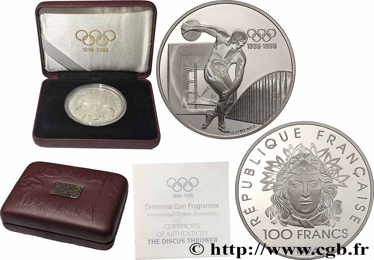 Belle Épreuve 100 francs - Le Discobole 1994 Paris F5.1641 1 FDC