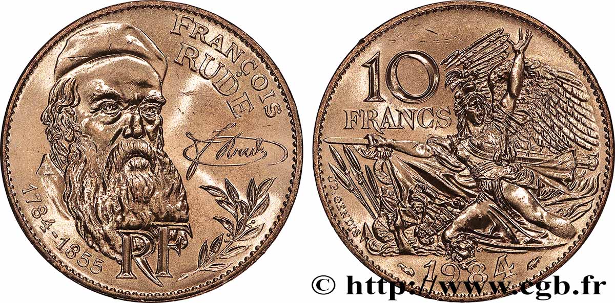 10 francs François Rude 1984 F.369/2 MS
