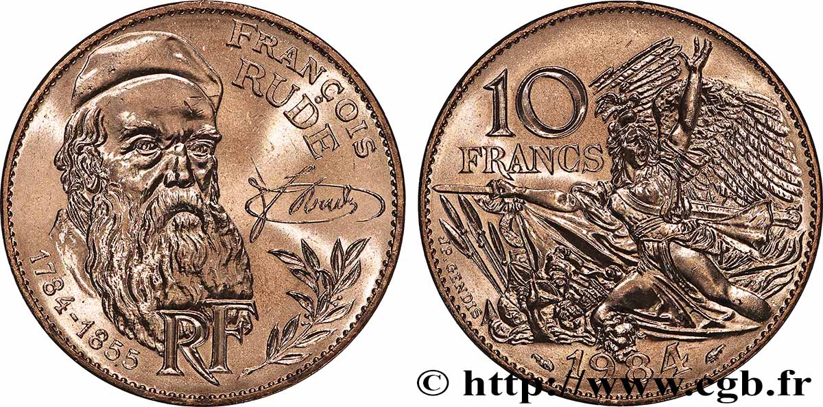 10 francs François Rude 1984 F.369/2 MS
