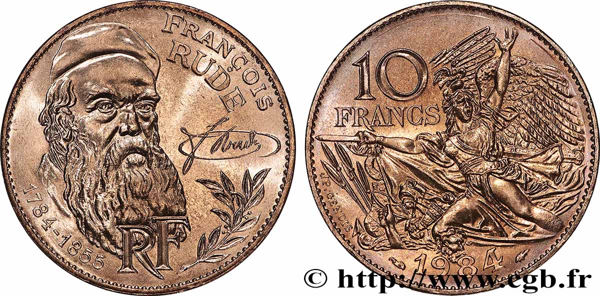 10 francs François Rude 1984 F.369/2 MS