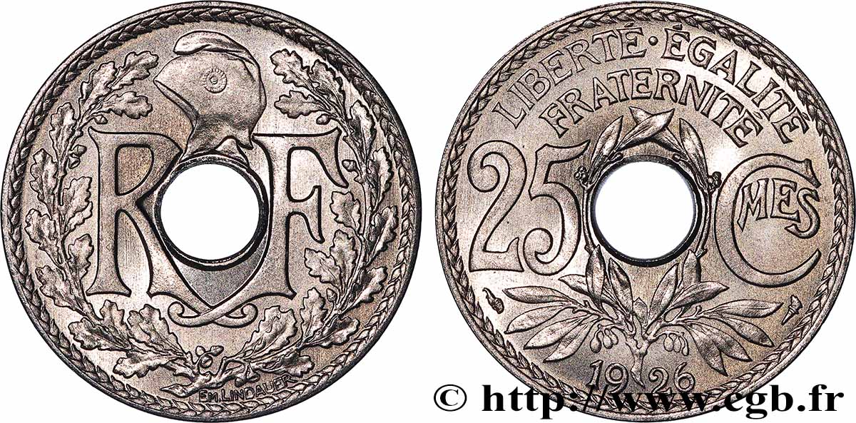 25 centimes Lindauer 1926 F.171/10 AU
