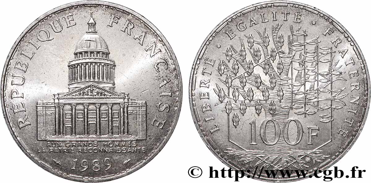 100 francs Panthéon 1989 F.451/9 fST