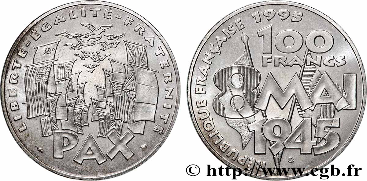 100 francs 8 Mai 1945 1995 F.463/2 SPL
