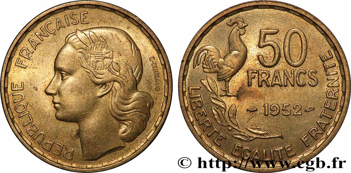 50 francs Guiraud 1952 F.425/8 SPL
