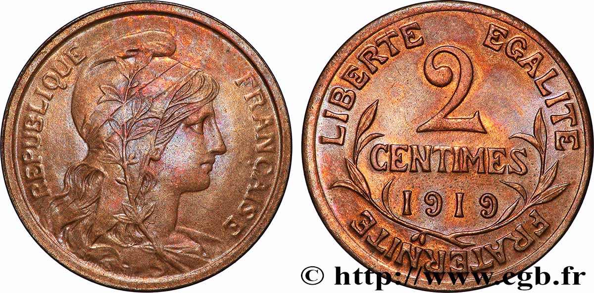2 centimes Daniel-Dupuis 1919 Paris F.110/19 SPL64