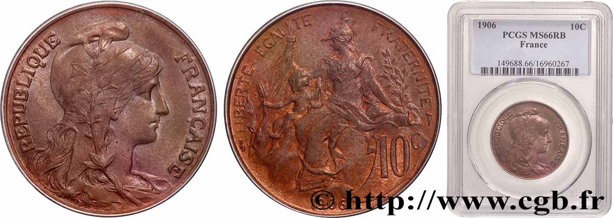 10 centimes Daniel-Dupuis 1906 F.136/15 FDC66 PCGS