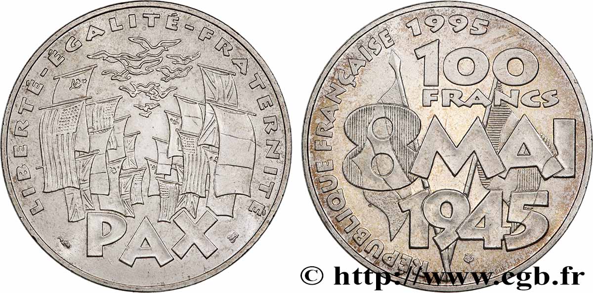 100 francs 8 Mai 1945 1995 F.463/2 MS