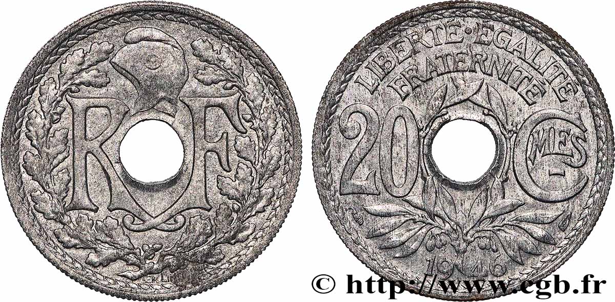 20 centimes Lindauer 1946 F.155/5 EBC