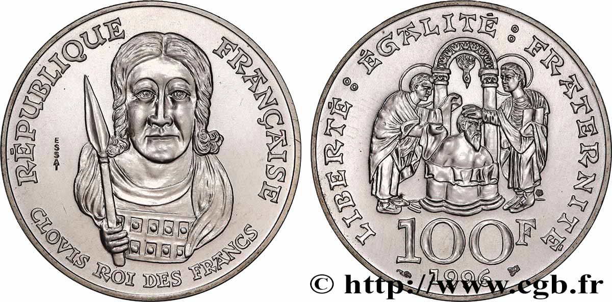 Essai de 100 francs Clovis 1996 F.464/1 FDC