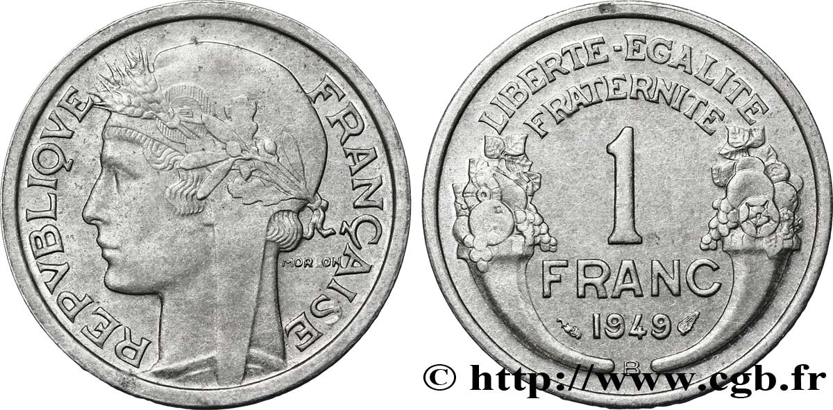 1 franc Morlon, légère 1949 Beaumont-Le-Roger F.221/16 TTB53 