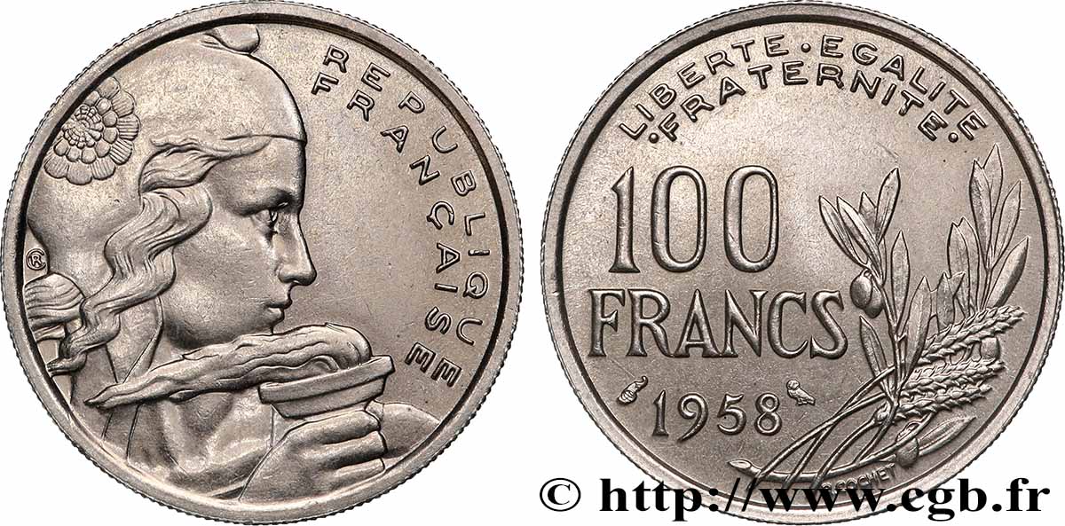 100 francs Cochet, Chouette 1958 F.450/13 AU