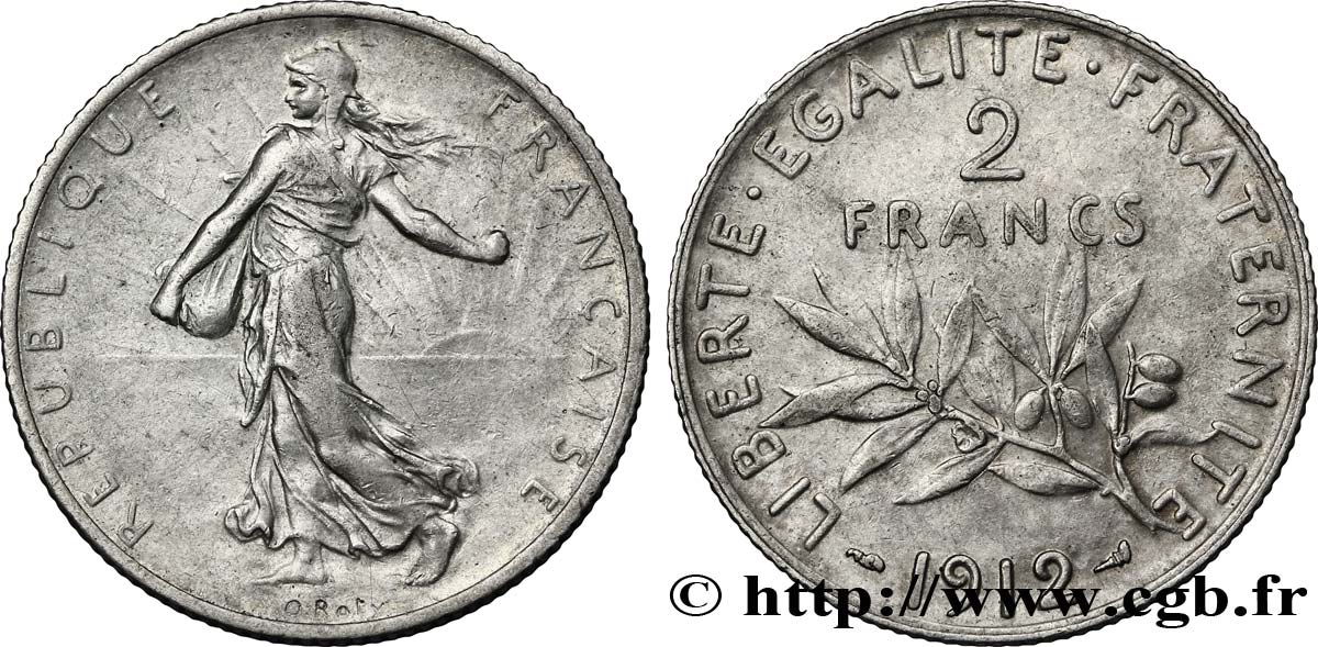 2 francs Semeuse 1912  F.266/13 XF48 