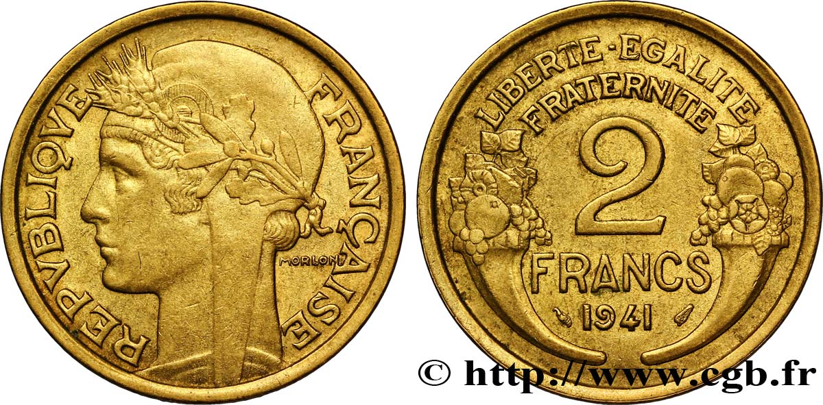 2 francs Morlon 1941  F.268/14 TTB48 