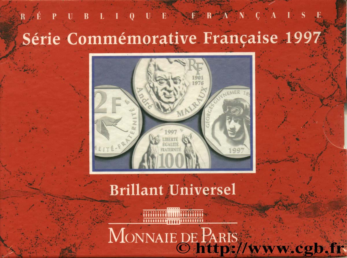 Série Brillant Universel Commémorative 1997 Paris F.5200/17 MS68 