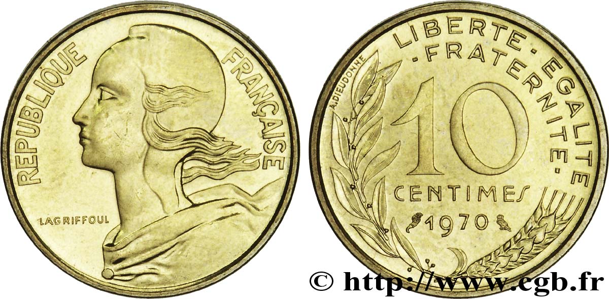 10 centimes Marianne 1970 Paris F.144/10 ST66