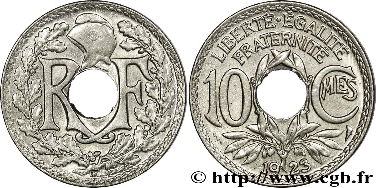 10 centimes Lindauer 1923 Poissy F.138/9 SUP60 