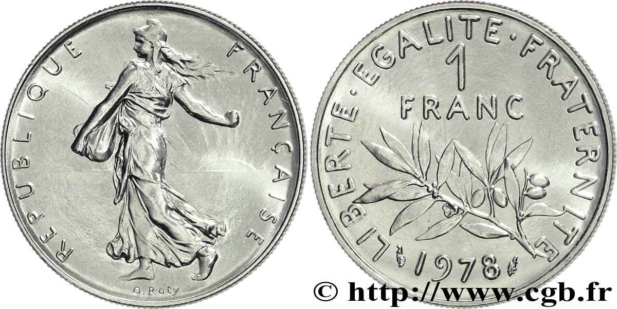 1 Franc Semeuse Nickel 1978 Pessac F 226 23 Fmd 169744 Modernes