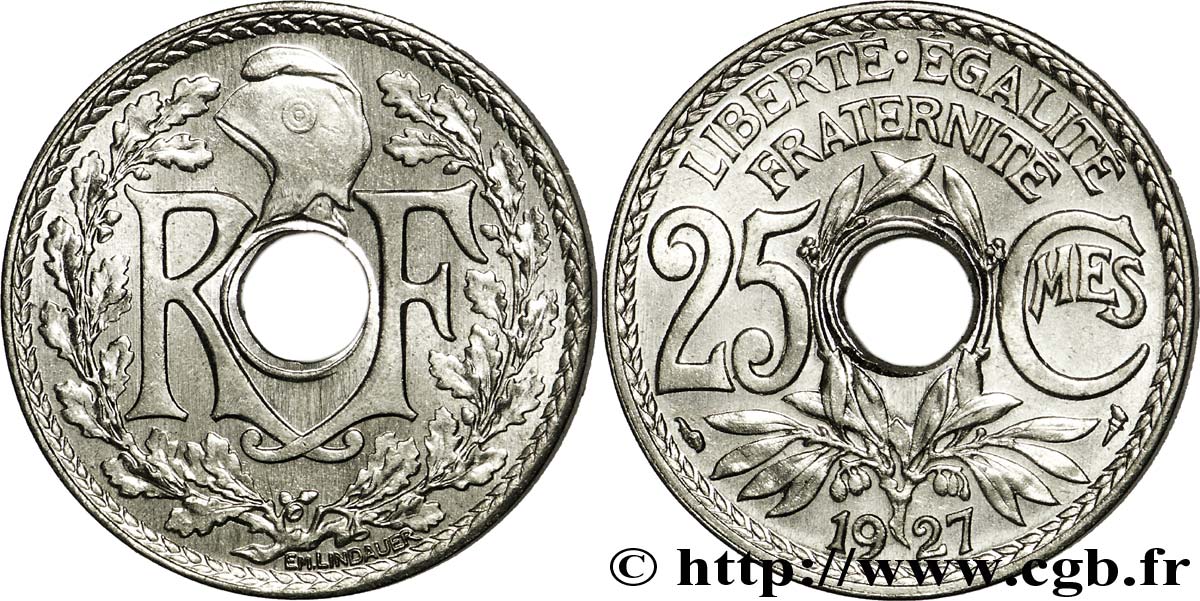 25 centimes Lindauer 1927  F.171/11 SPL64 