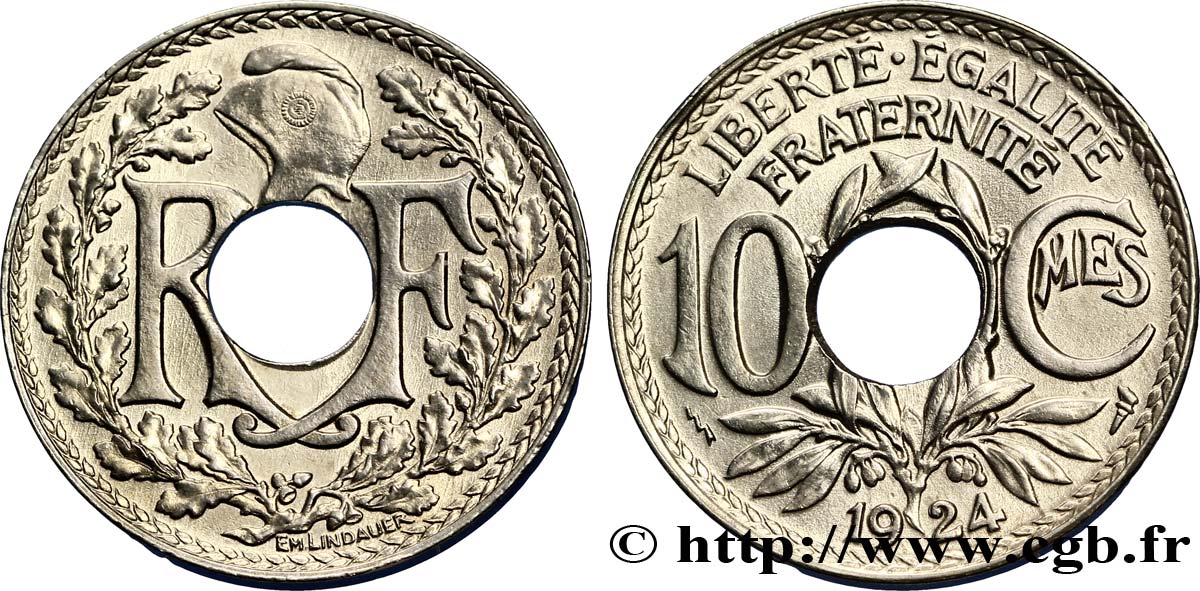 10 centimes Lindauer 1924 Poissy F.138/11 AU58 