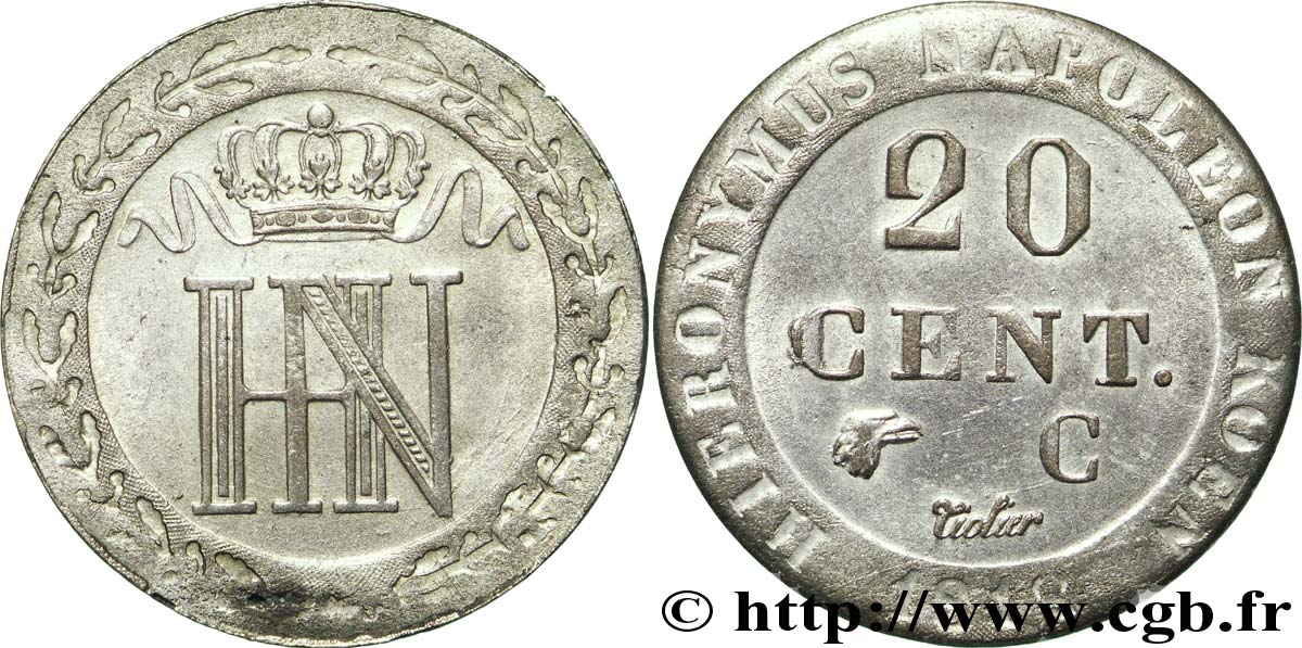 20 cent. 1812 Cassel VG.2029 TTB48