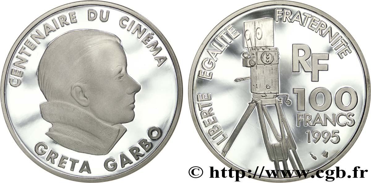 Belle Épreuve 100 francs - Greta Garbo 1995 Paris F./ FDC70