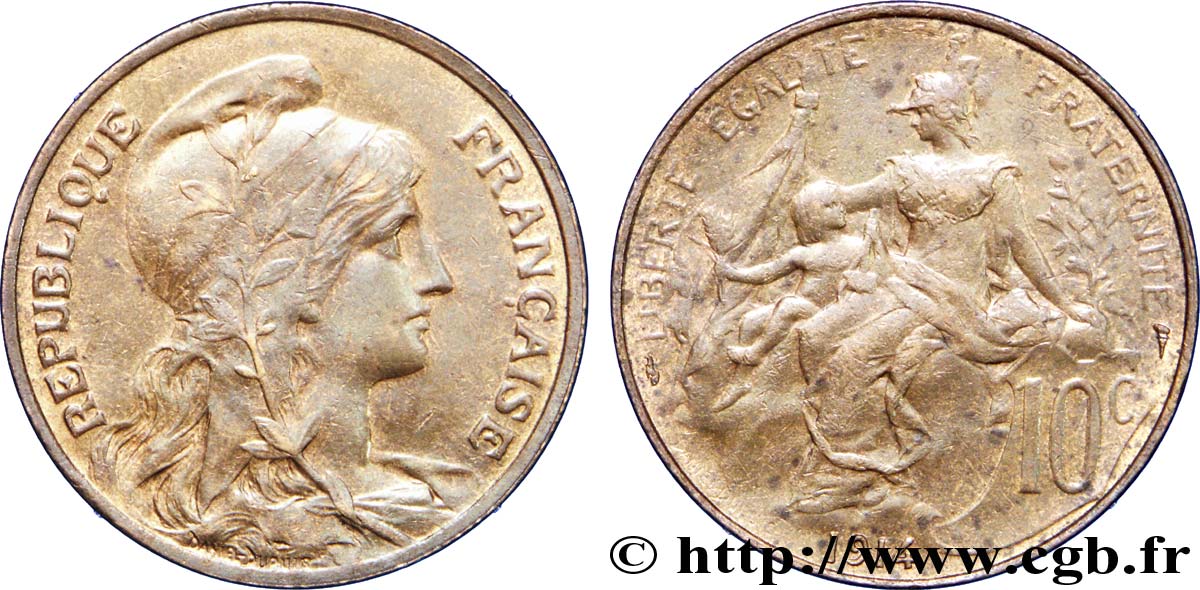 10 centimes Daniel-Dupuis 1914  F.136/23 AU58 