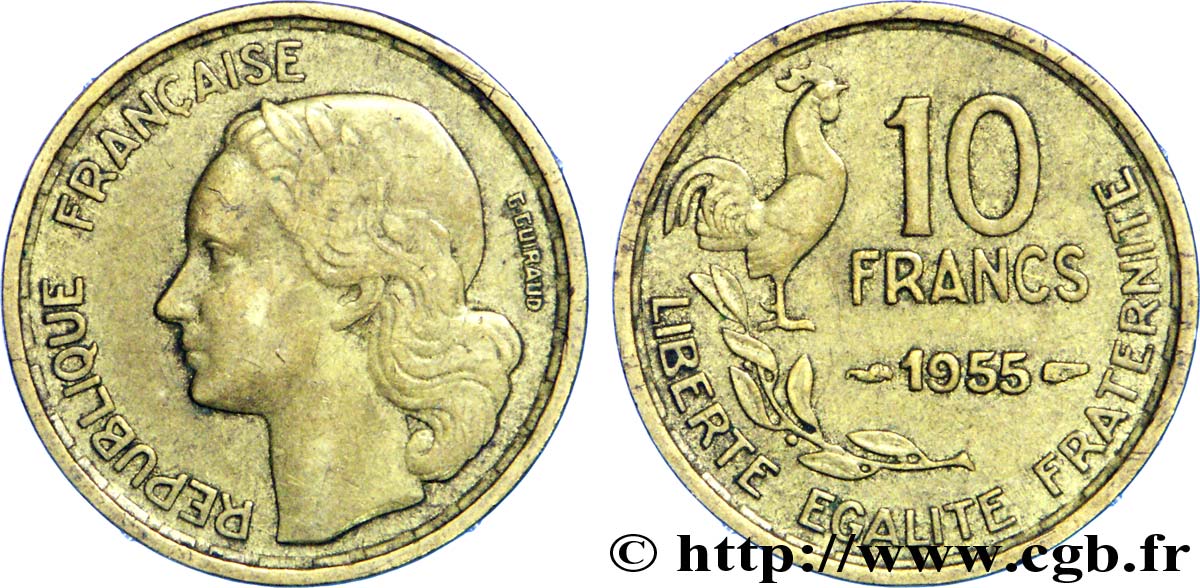 10 francs Guiraud 1955  F.363/12 TTB45 