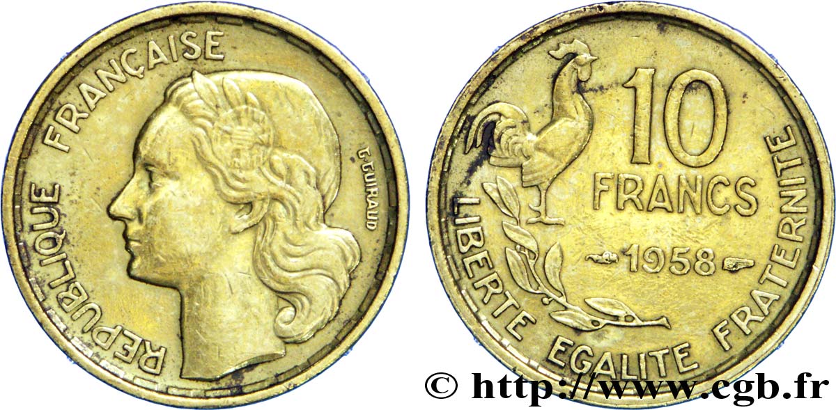 10 francs Guiraud 1958  F.363/14 BB 