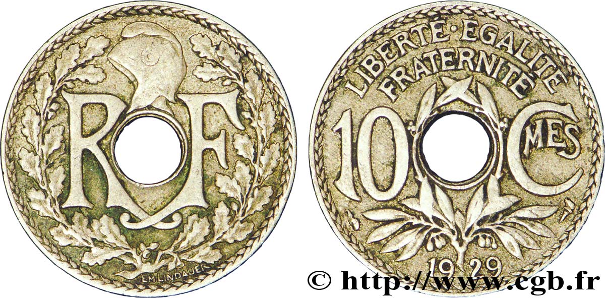 10 centimes Lindauer 1929  F.138/16 XF45 