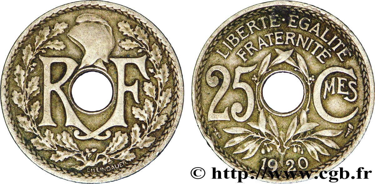 25 centimes Lindauer 1920  F.171/4 TB35 