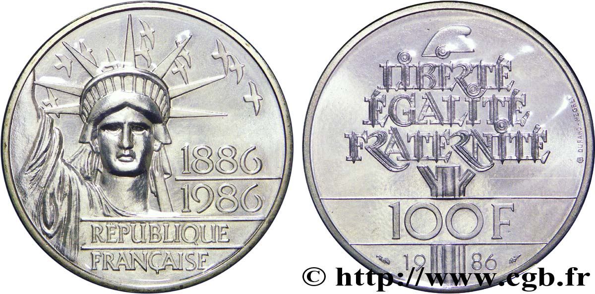 100 francs Liberté (Statue de la) 1986  F.454/2 MS70 