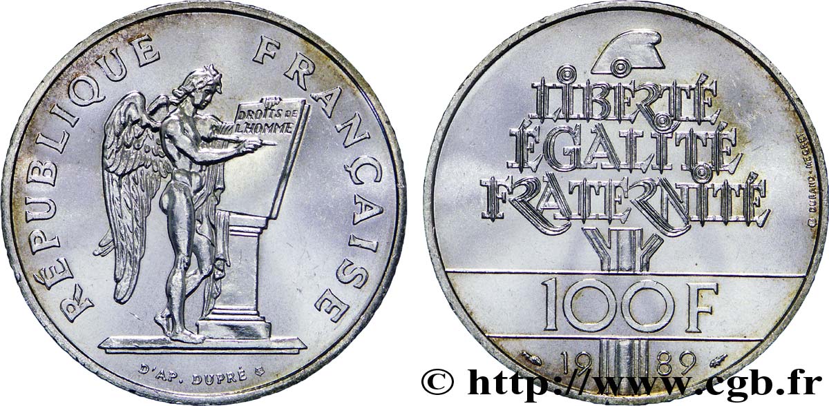 100 francs Droits de l’Homme 1989 F.457/2 fST64