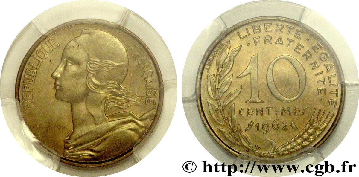 10 centimes Marianne 1962 Paris F.144/2 FDC65