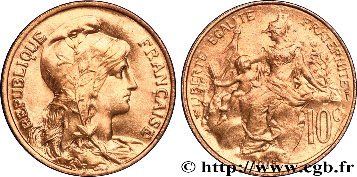 10 centimes Daniel-Dupuis 1915 F.136/24 SUP62