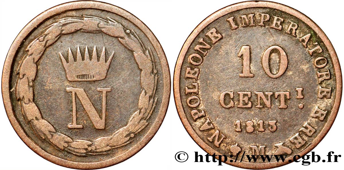 10 centesimi 1813 Milan M.293 TB20