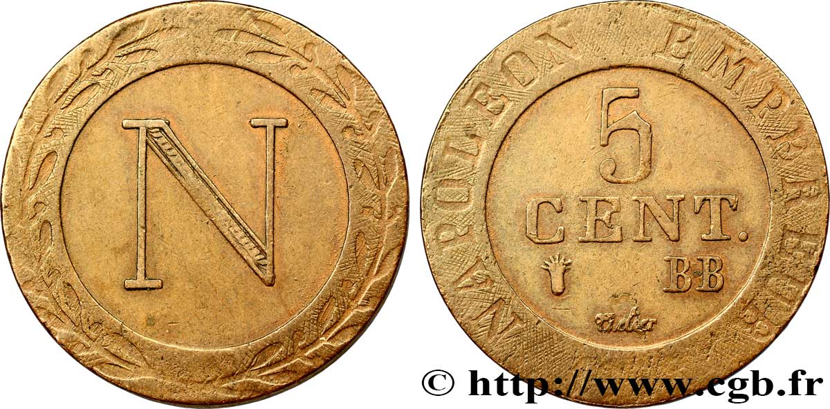 5 cent. 1808 Strasbourg VG.2057 TTB48