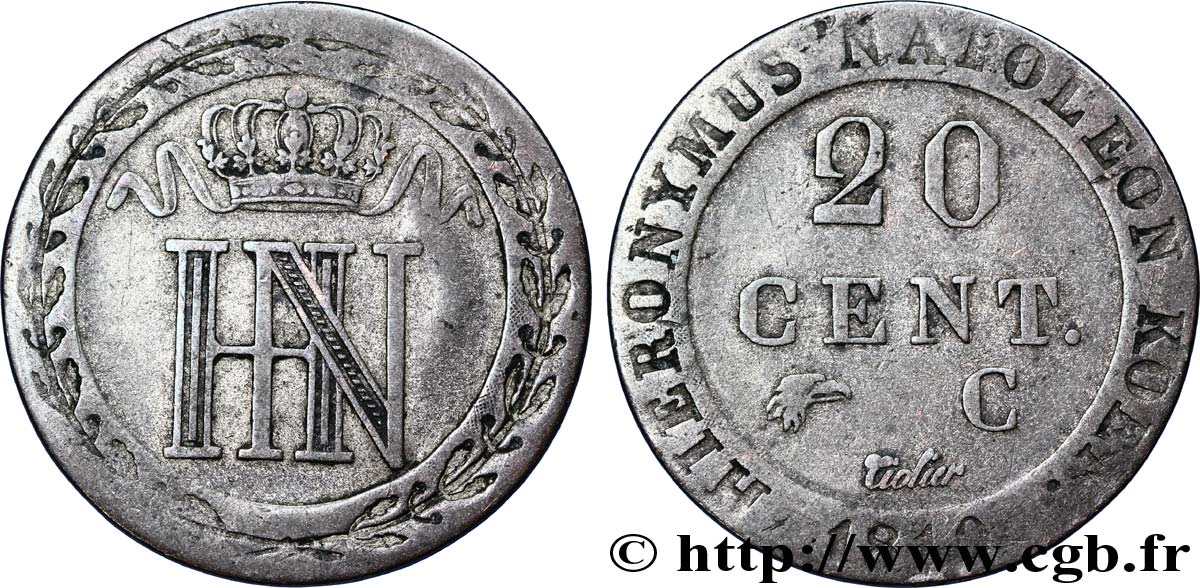 20 cent. 1810 Cassel VG.2028 TTB45