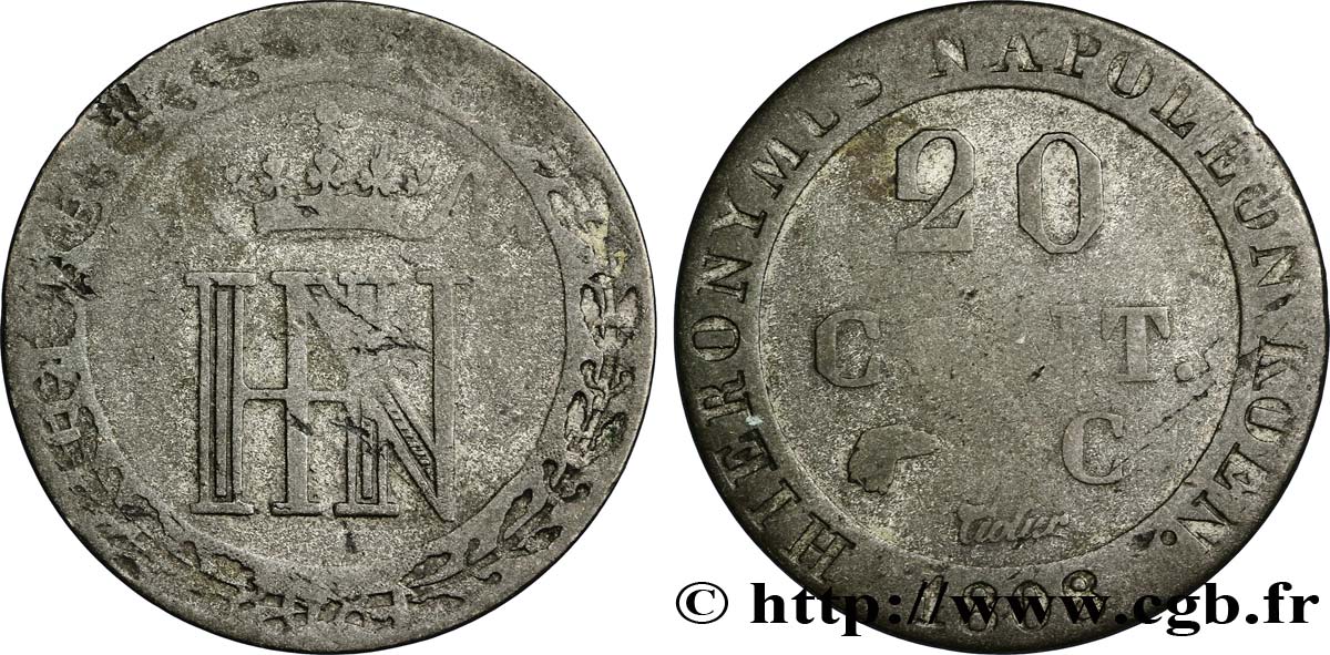 20 cent. 1808 Cassel VG.2026 B8