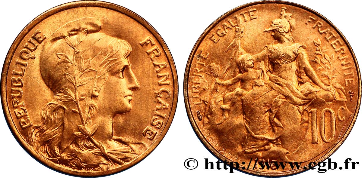10 centimes Daniel-Dupuis 1913  F.136/22 SPL63 