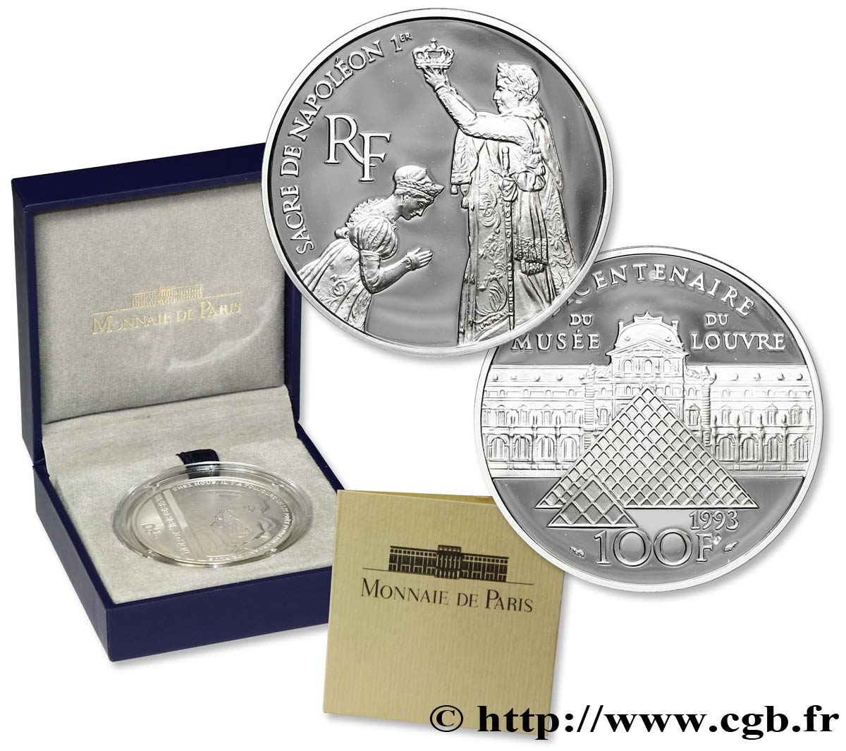 Belle Épreuve 100 francs sacre de Napoléon 1er 1993 F.1625 1 FDC70