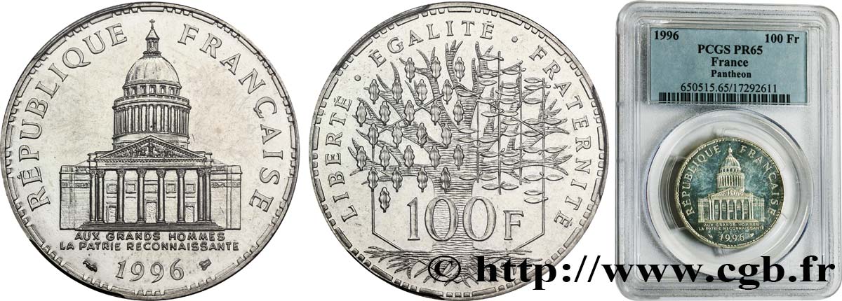 100 francs Panthéon 1996  F.451/18 FDC65 PCGS