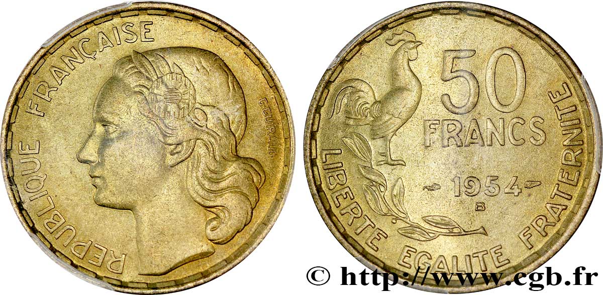 50 francs Guiraud 1954 Beaumont-Le-Roger F.425/13 SPL63