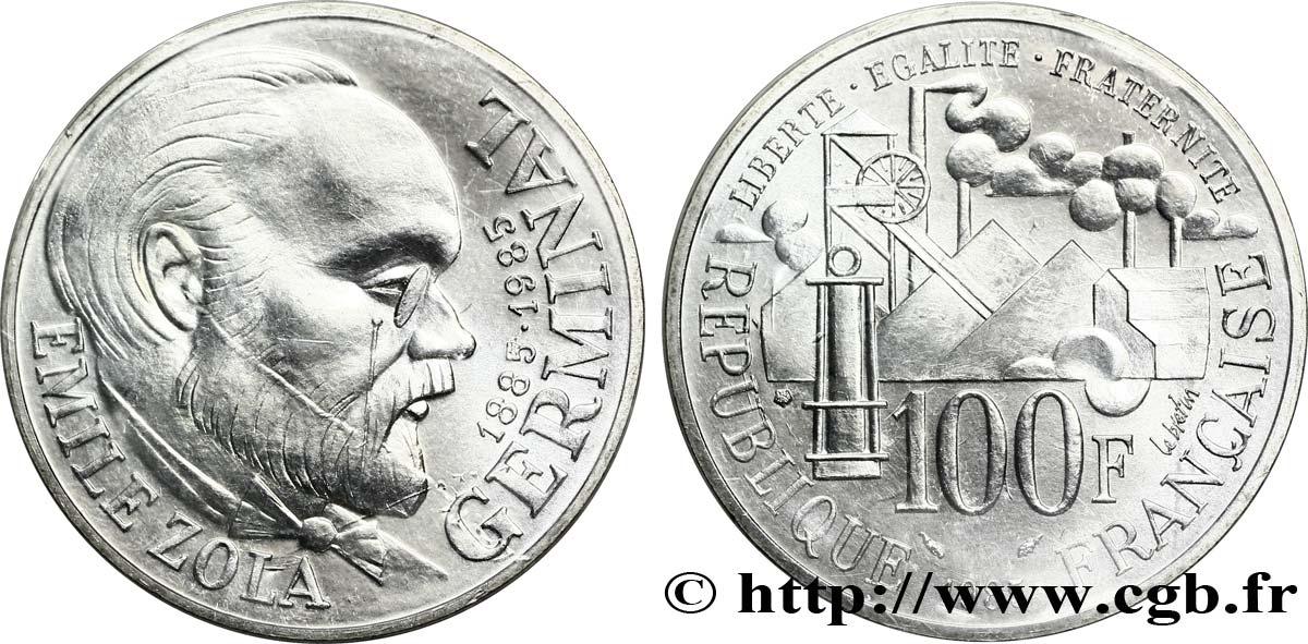 100 francs Émile Zola 1985  F.453/2 MS64 