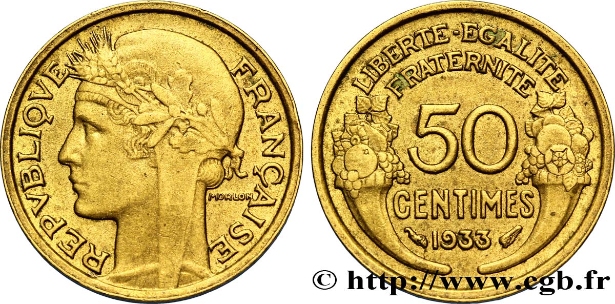 50 centimes Morlon 1933  F.192/10 TTB48 