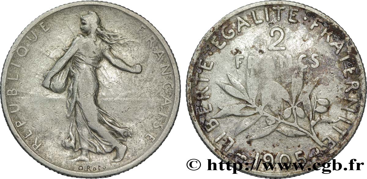 2 francs Semeuse 1905 F.266/9 S20