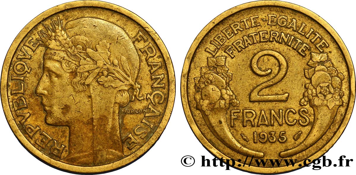 2 francs Morlon 1935 F.268/8 TTB45