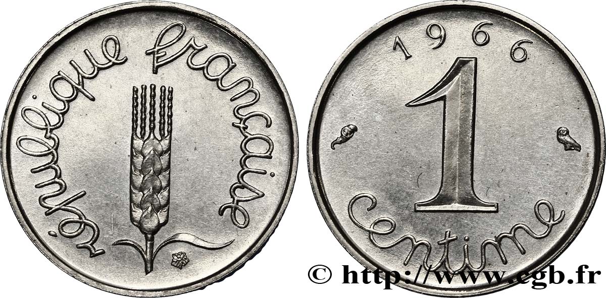 1 centime Épi 1966 Paris F.106/12 FDC66