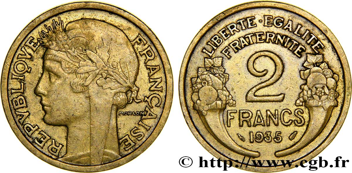2 francs Morlon 1935 F.268/8 SS45